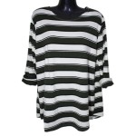 Ριγέ Πλεκτή Μπλούζα