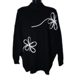 Πλεκτή Μπλούζα με Γαζωτό Φυτίλι