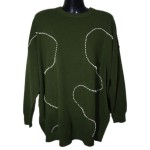 Πλεκτή Μπλούζα Διακοσμημένη με Πέρλες