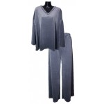 Plus Size Βελουτέ Σετ με V